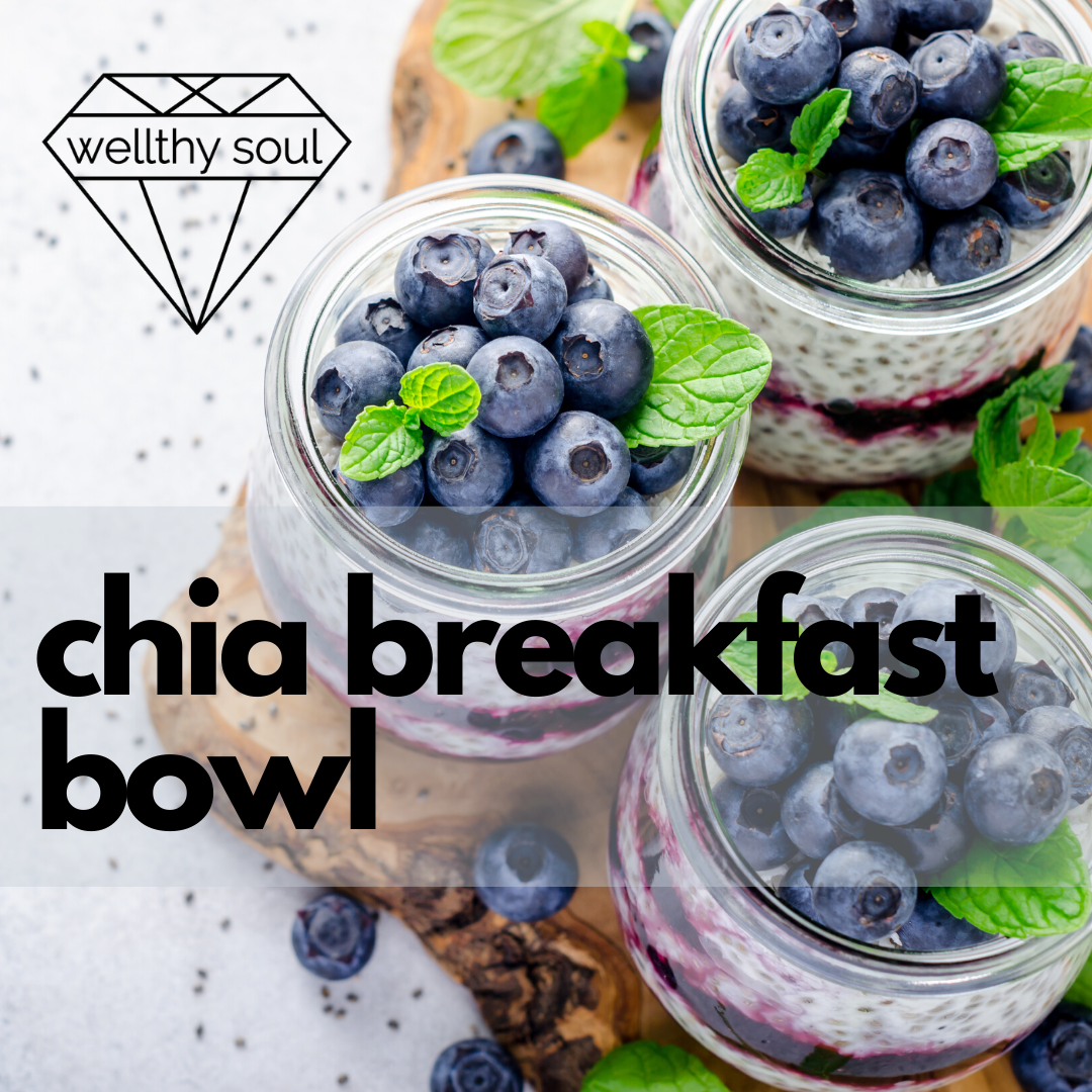 Overnight Chia Breakfast Bowl Wellthy Soul Healthy Coaching