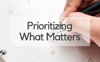 Prioritizing What Matters 