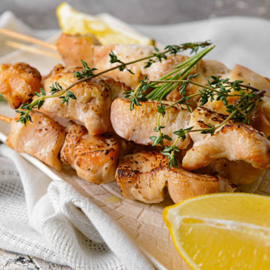 Grilled Lemon Herb Chicken Skewers